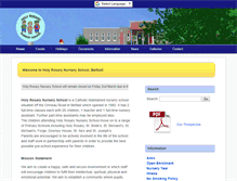 Tablet Screenshot of holyrosarynurseryschool.com
